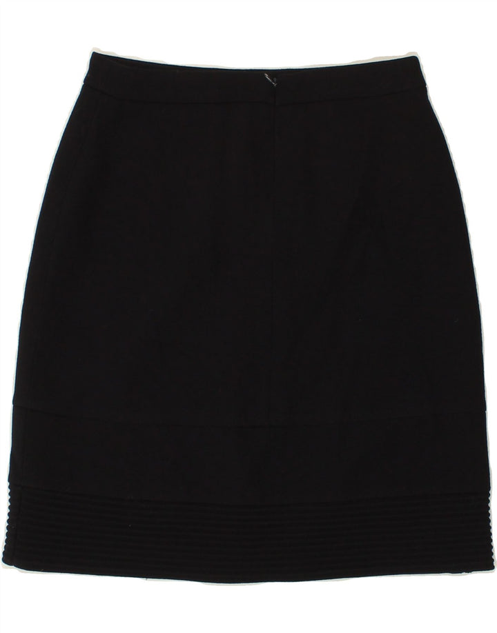 VERSACE Womens Straight Skirt IT 40 Small W28 Navy Blue Wool Vintage Versace and Second-Hand Versace from Messina Hembry 