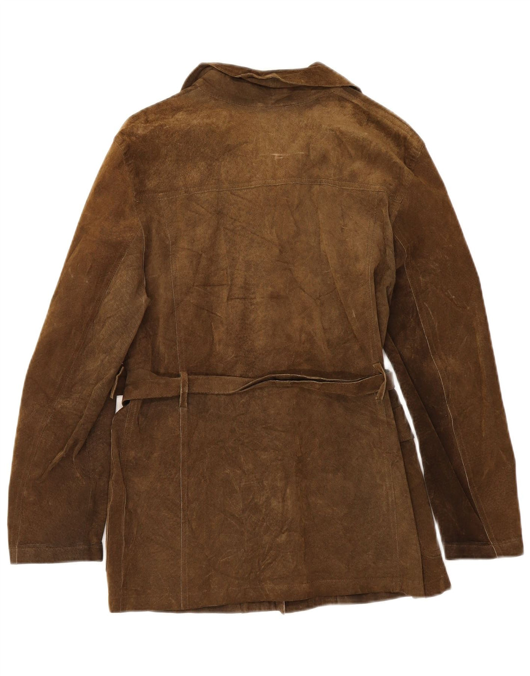 Chaqueta de ante vintage para mujer IT 42 cuero marrón medio