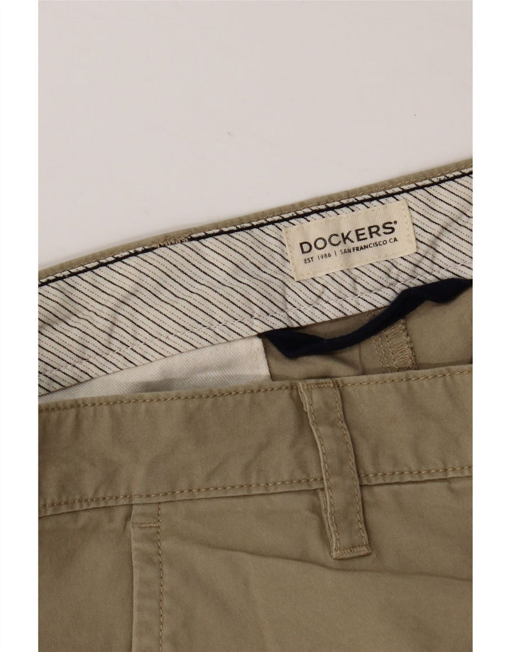Dockers Pantalones cortos chinos para hombre W36 Large Khaki Cotton