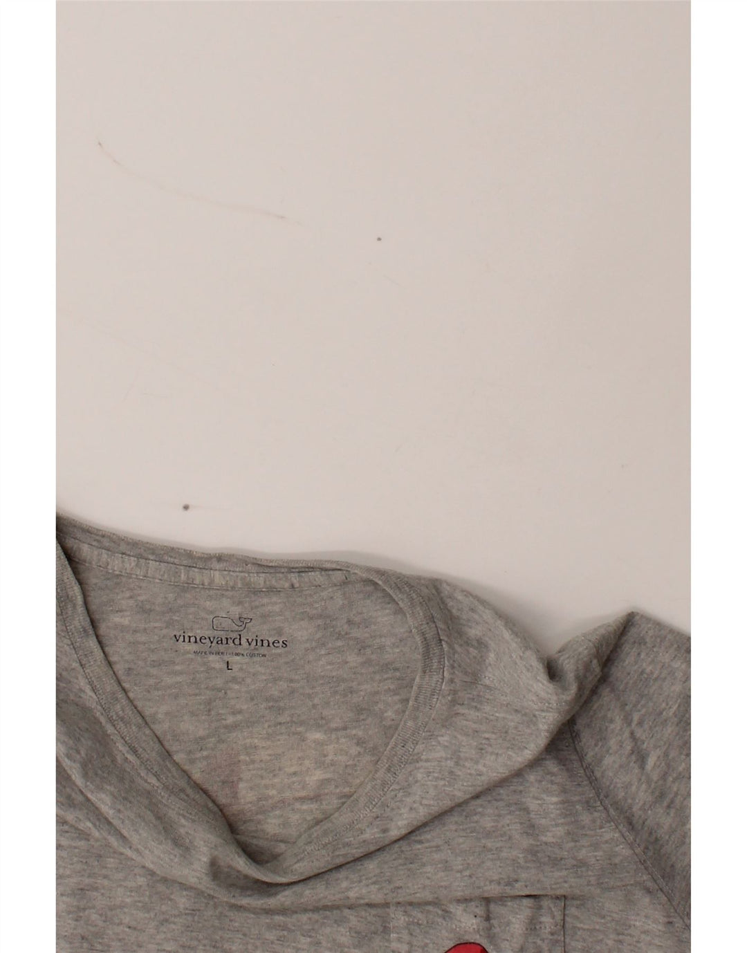 VINEYARD VINES Mens Graphic T-Shirt Top Large Grey Cotton Vintage Vineyard Vines and Second-Hand Vineyard Vines from Messina Hembry 