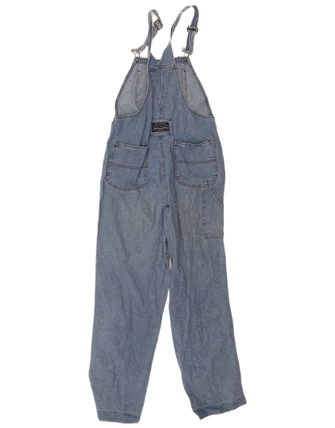 Vaqueros tipo peto cargo con cremallera para mujer W36 L29 Azul
