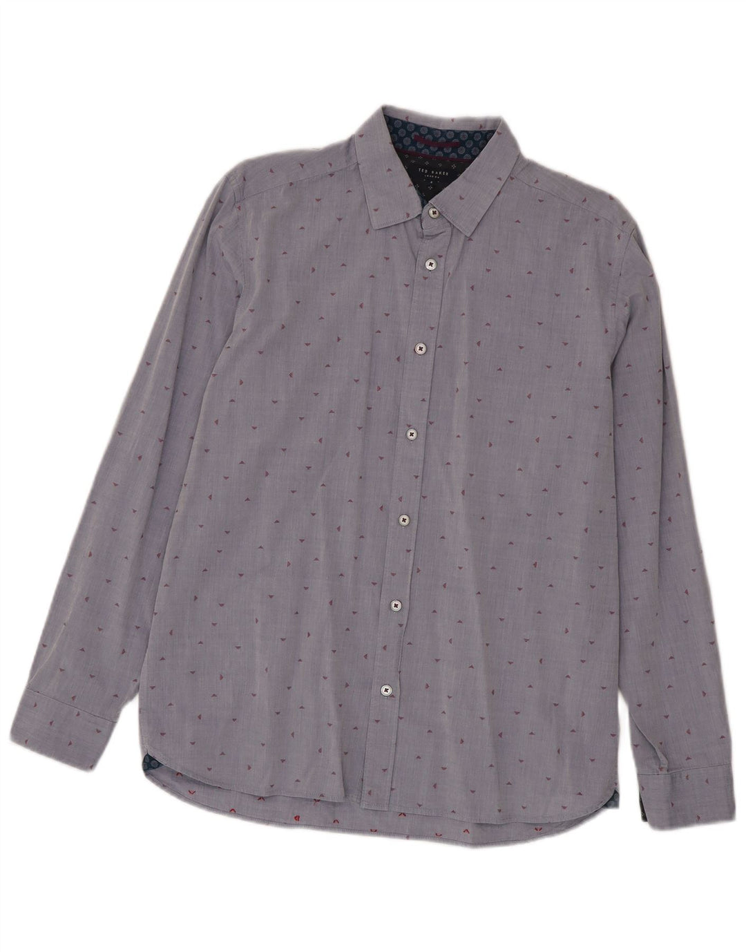 Ted Baker Camisa para hombre Talla 4 Grande Algodón con manchas azules