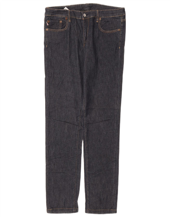 Ralph Lauren Vaqueros Rectos Mujer W32 L33 Algodón Azul Marino