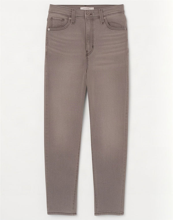 Levi's Mom Jeans cónicos de cintura alta para mujer W26 L27 Algodón gris
