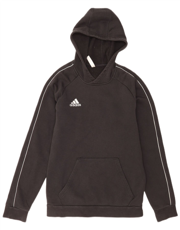 Adidas Hombre Sudadera Con Capucha Jumper Medium Negro Algodón