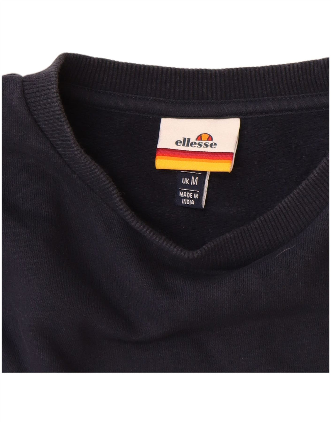 Ellesse Hombre Sudadera Gráfica Jumper Medium Azul Marino Algodón