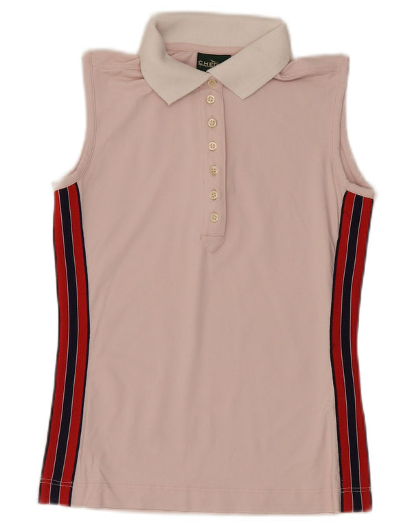 Chervo Polo Sin Mangas IT 42 Medium Pink Colourblock Sports