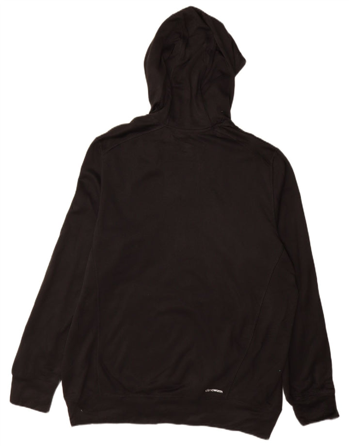Adidas Hombre Climawarm Sudadera con capucha Jumper XL Negro Poliéster