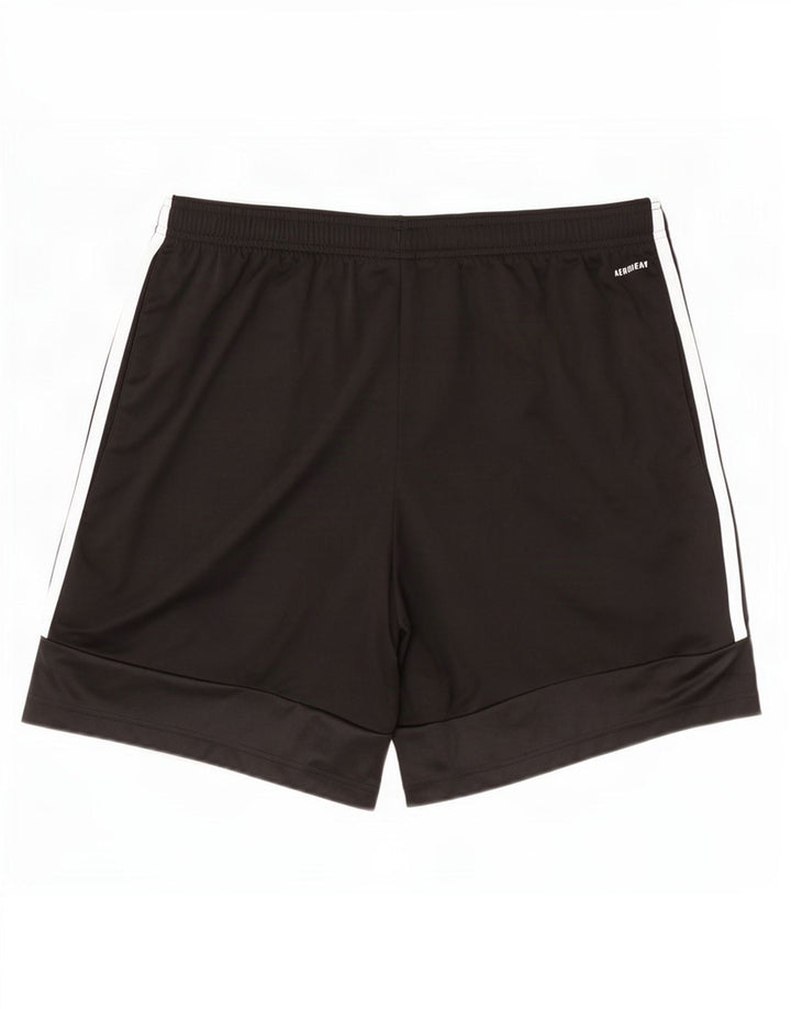 Adidas - Pantalones cortos deportivos Aeroready para hombre, talla grande, color negro