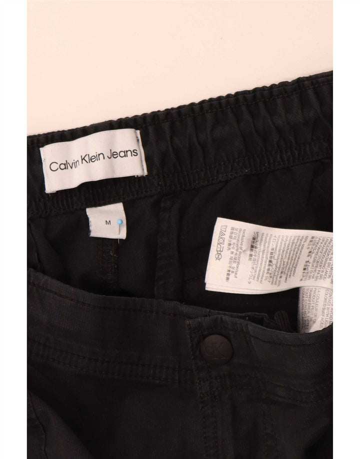 Calvin Klein Mens Joggers Cargo Pantalones Medianos W32 L30 Algodón Negro
