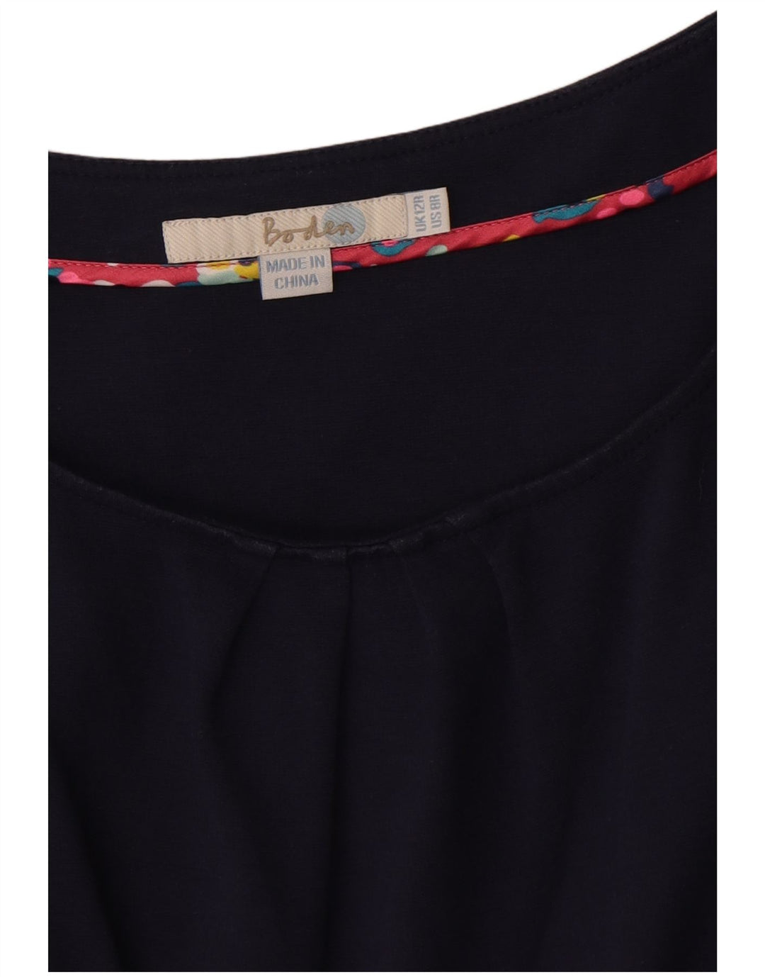 Boden Vestido acampanado para mujer UK 40 Mediano Azul marino Algodón
