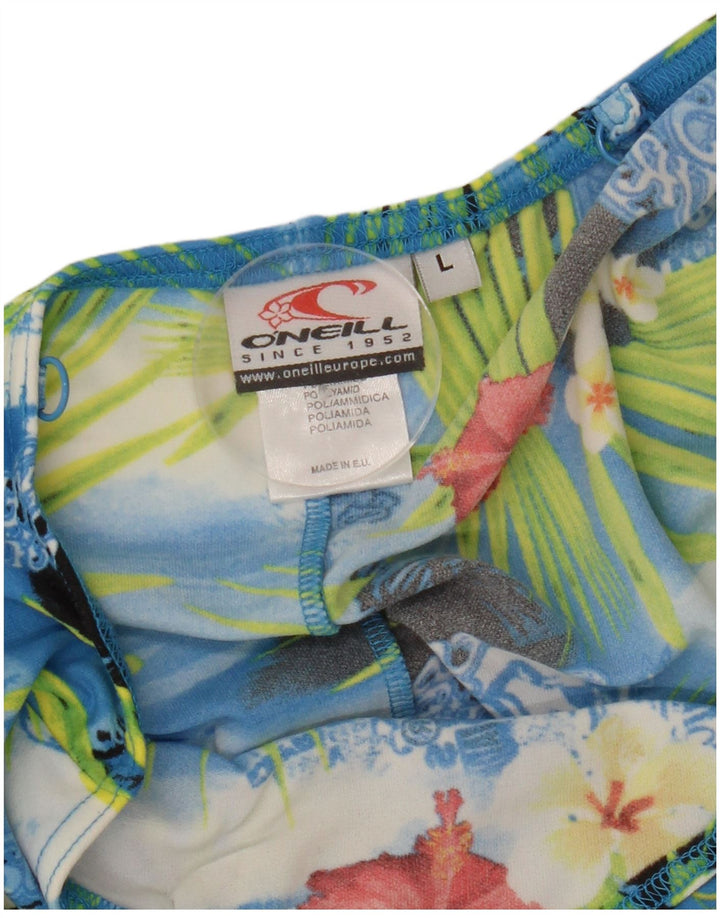O'NEILL Vestido halter para mujer UK 44 Grande Poliamida floral multicolor