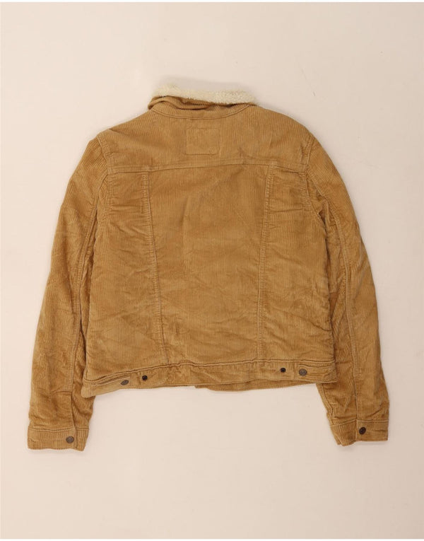 Levi's Chaqueta de pana Sherpa para mujer Reino Unido 46 Grande Algodón beige