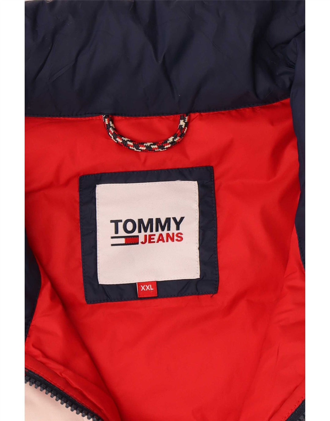 Tommy Hilfiger Chaqueta acolchada para hombre UK 44 2XL Azul Colorblock Poliamida