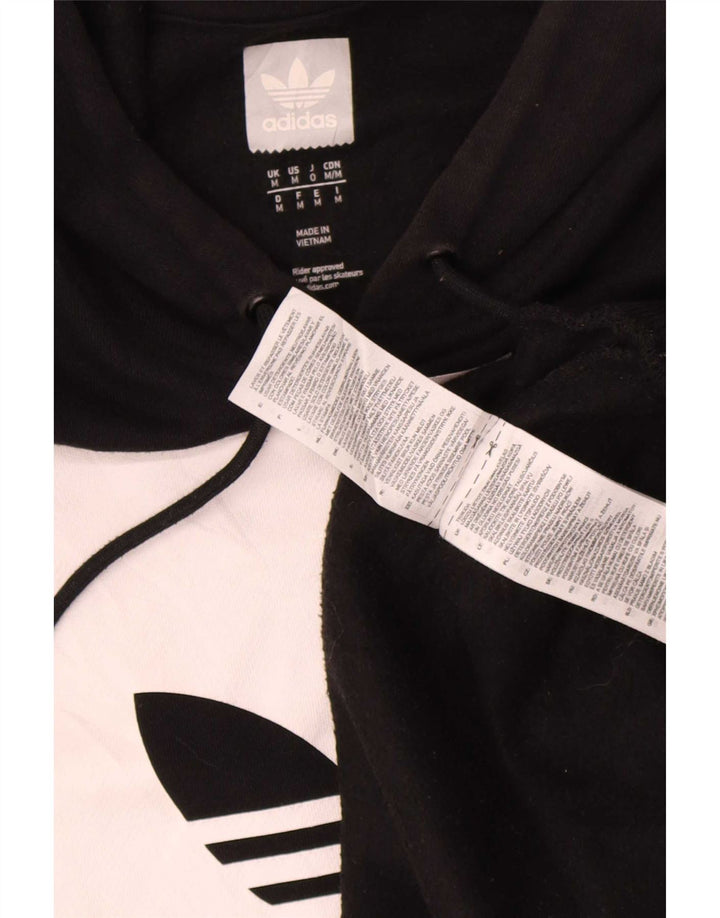 Adidas Hombre Sudadera Con Capucha Gráfica Jersey Mediano Negro Algodón
