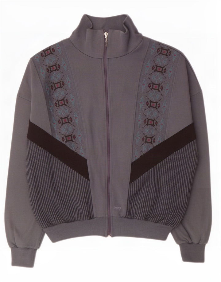 Rodeo Suéter tipo cárdigan para hombre 2XL Gris Fair Isle Acrílico