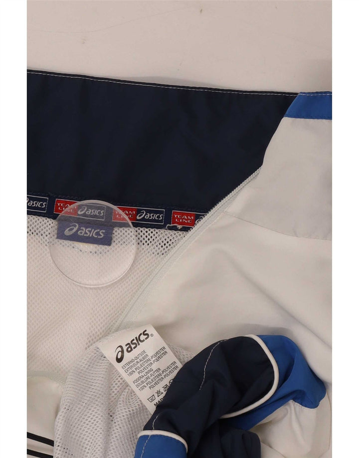 Asics - Chaqueta de chándal para hombre, talla 2XL, color blanco, poliéster