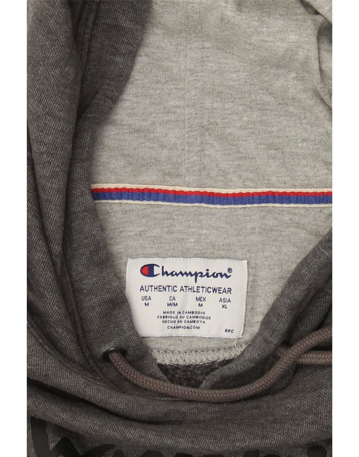 Champion Sudadera Con Capucha Y Estampado Gráfico Gris Medio Moteado