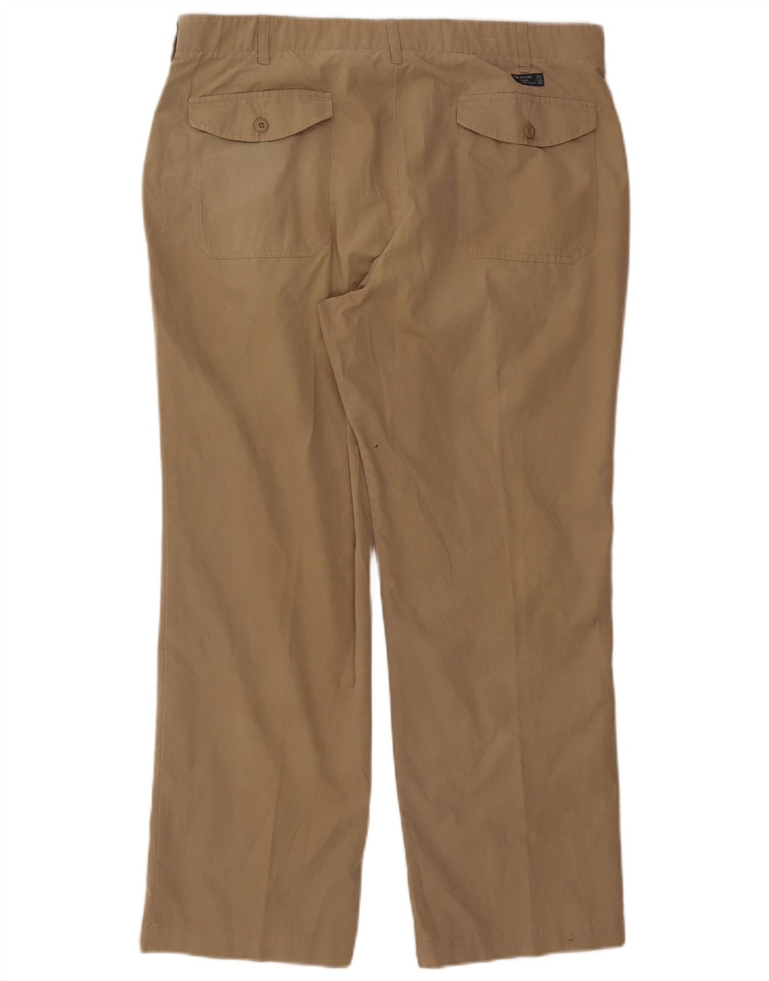 Marks & Spencer Pantalón chino con corte tipo bota azul Harbor para hombre W38 L29 Beige