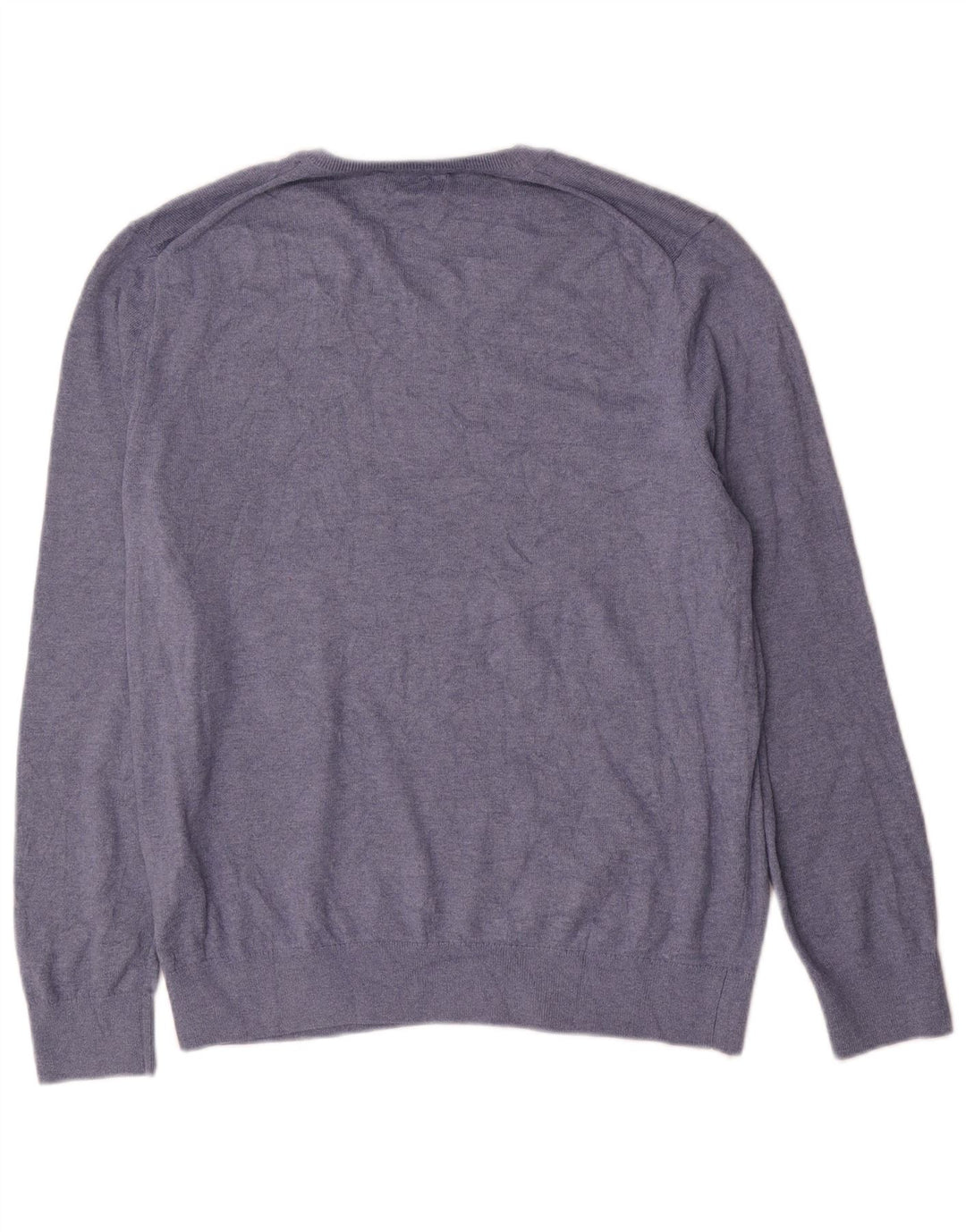 Nautica Jersey con cuello en V para hombre de algodón azul marino mediano