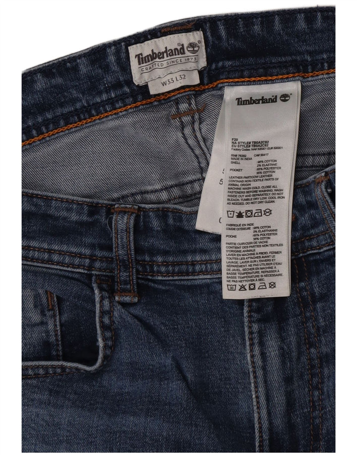 Timberland Vaqueros Slim para Hombre W33 L32 Algodón Azul