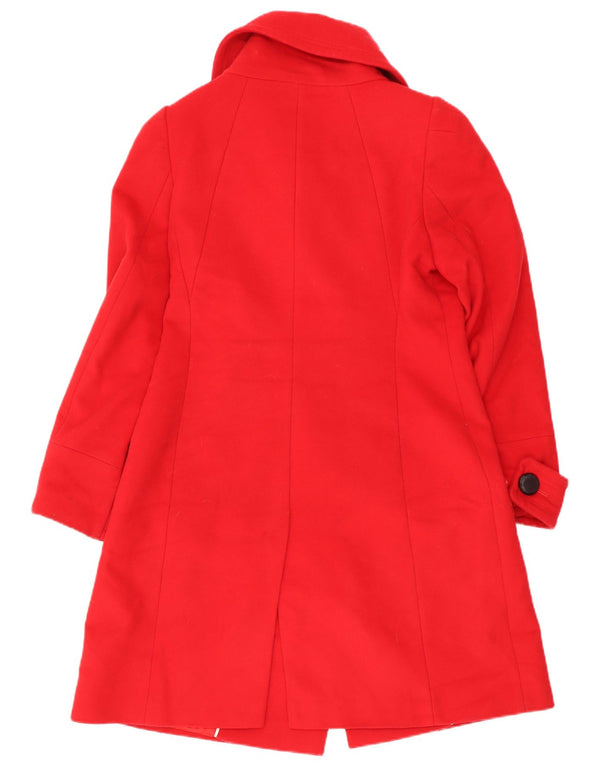 Abrigo de doble botonadura para mujer Coast UK 12 Lana roja mediana