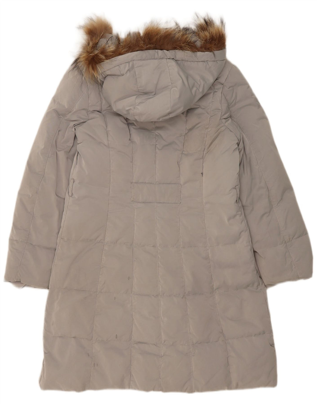 Sergio Tacchini Abrigo acolchado con capucha para mujer IT 48 XL Poliéster gris