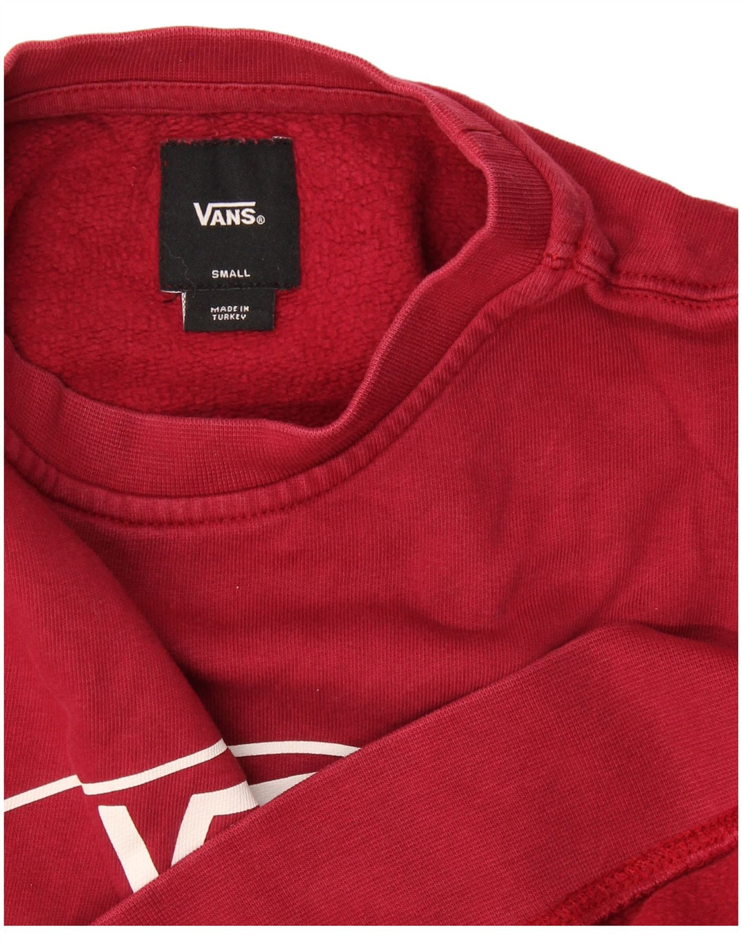 Vans Hombre Sudadera Gráfica Jumper Small Borgoña