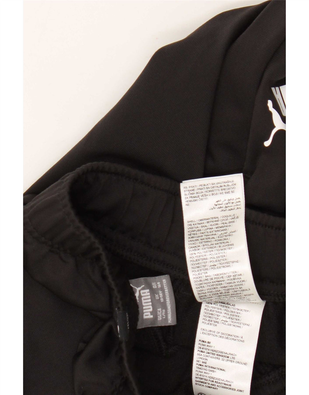 Puma Pantalón Chándal Niño Joggers 13-14 Años Negro Poliéster