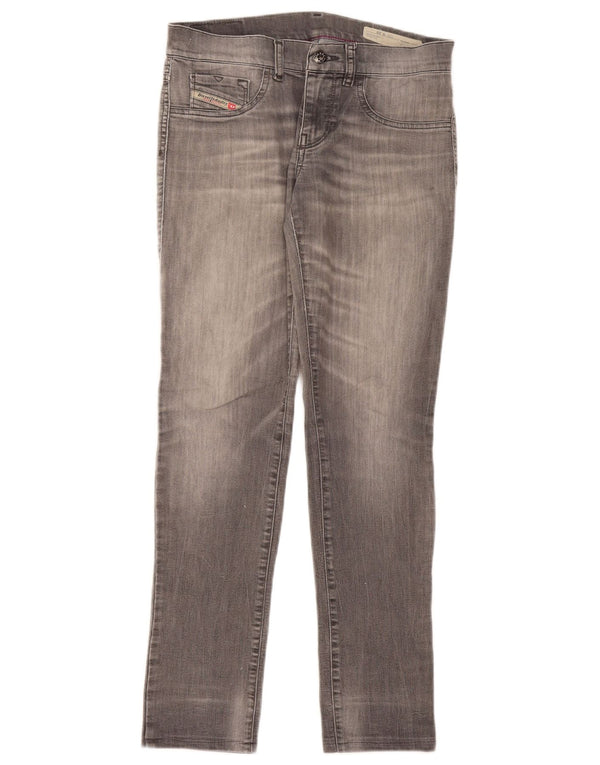 Diesel Mujer Livier Skinny Jeans W29 L29 Algodón Gris