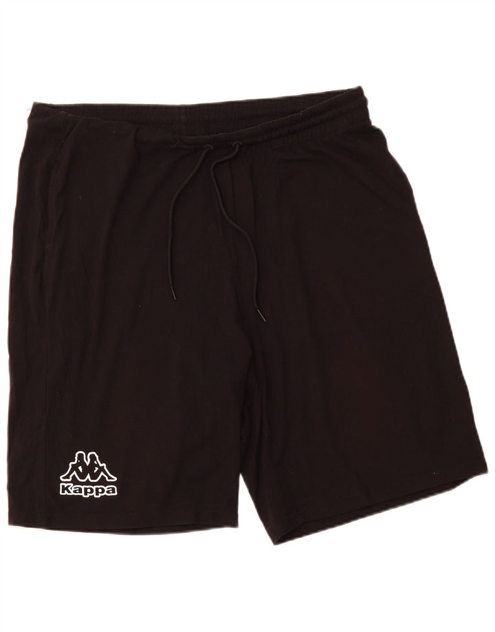 KAPPA Pantalones cortos deportivos para hombre 2XL Algodón negro