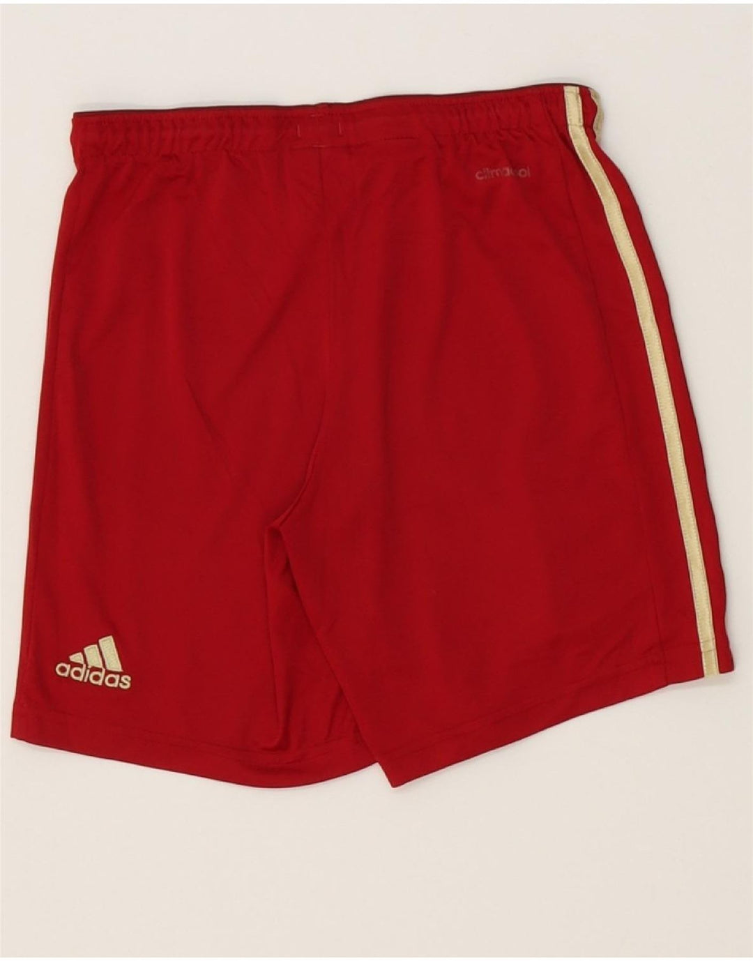 ADIDAS Boys Espana Graphic Sport Shorts 9-10 Years  Red Polyester Vintage Adidas and Second-Hand Adidas from Messina Hembry 