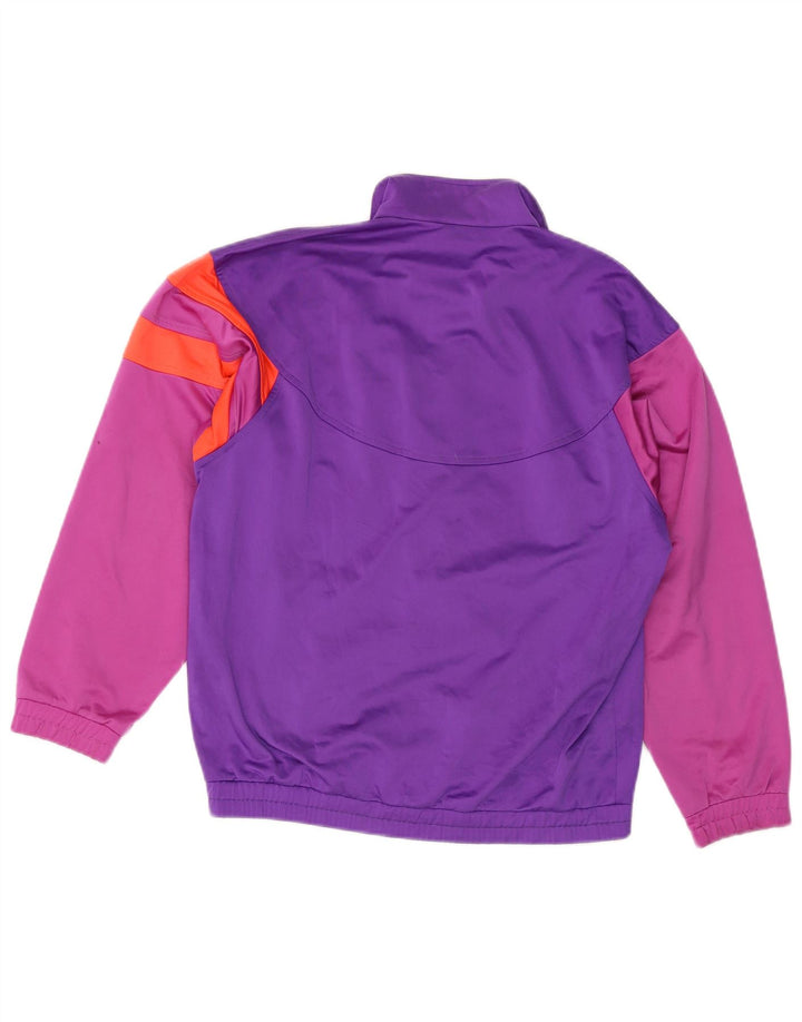 FILA Girls Tracksuit Top Jacket 13-14 Years Purple Colourblock Polyester Vintage Fila and Second-Hand Fila from Messina Hembry 