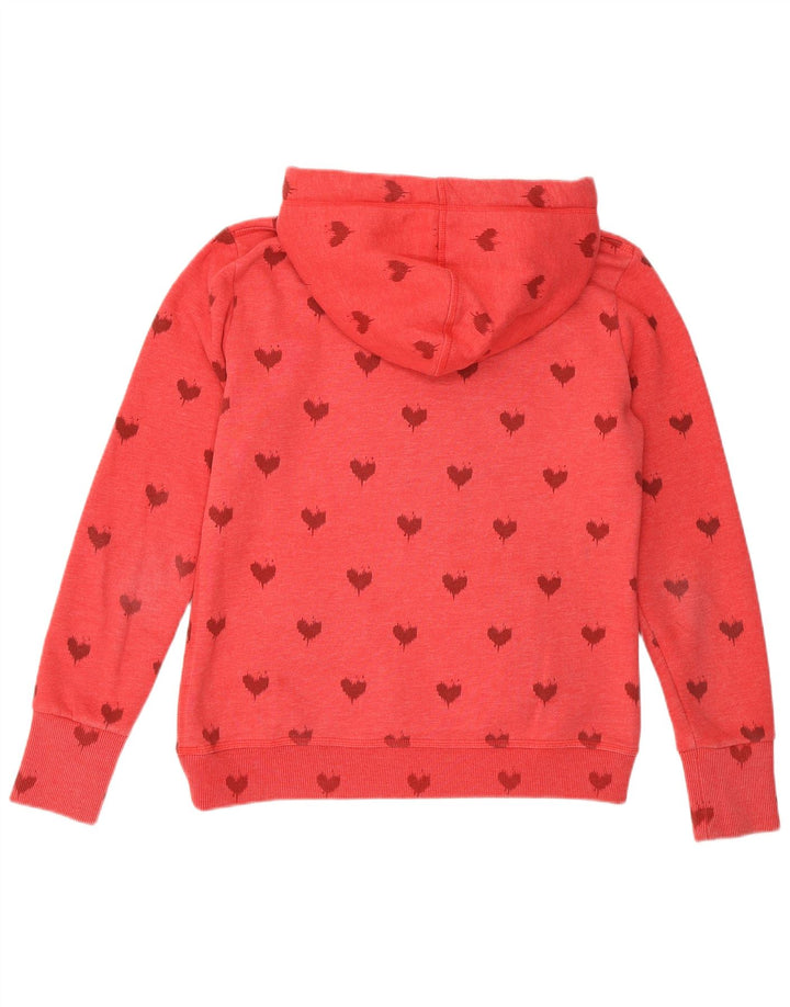 SUPERDRY Jersey con capucha gráfica para mujer UK 44 Medium Red Heart