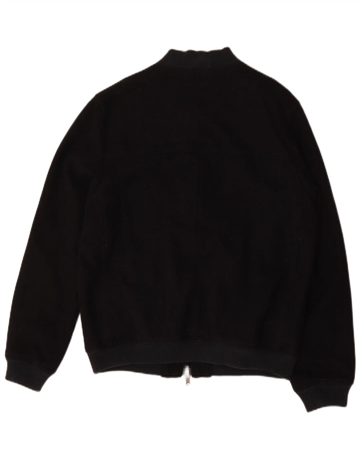 Jack Wills Chaqueta Bomber para Hombre UK 38 Mediana Lana Azul Marino