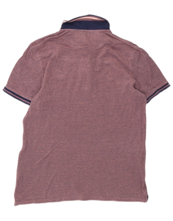 Lyle & Scott Polo para hombre de algodón rosa grande