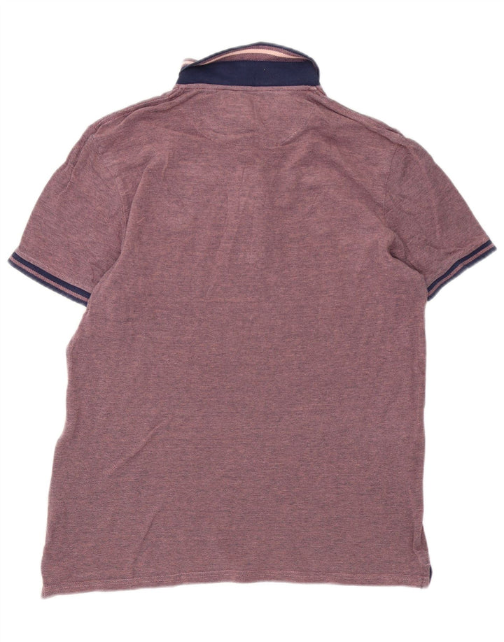 Lyle & Scott Polo para hombre de algodón rosa grande