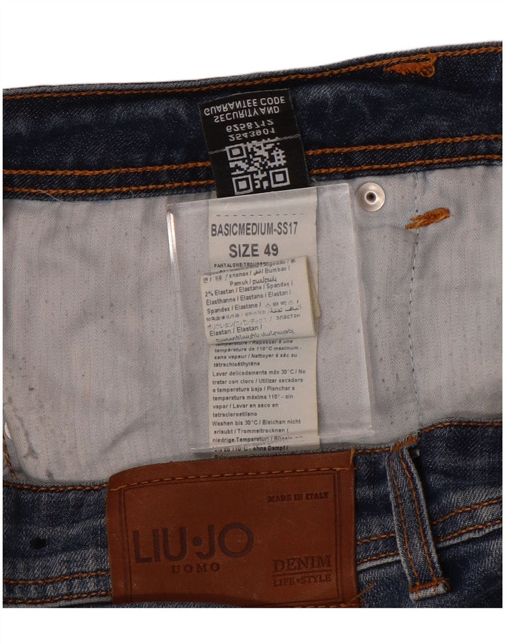 Liu Jo Jeans ajustados regulares para hombre IT 49 Medium W34 L25 Algodón azul