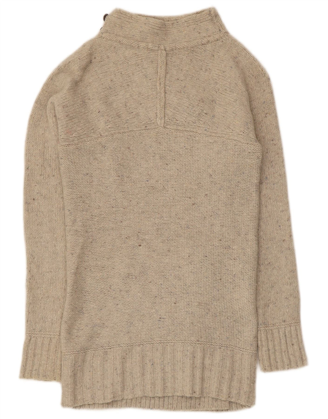 White Stuff Cárdigan Largo para Mujer UK 8 Small Beige Moteado