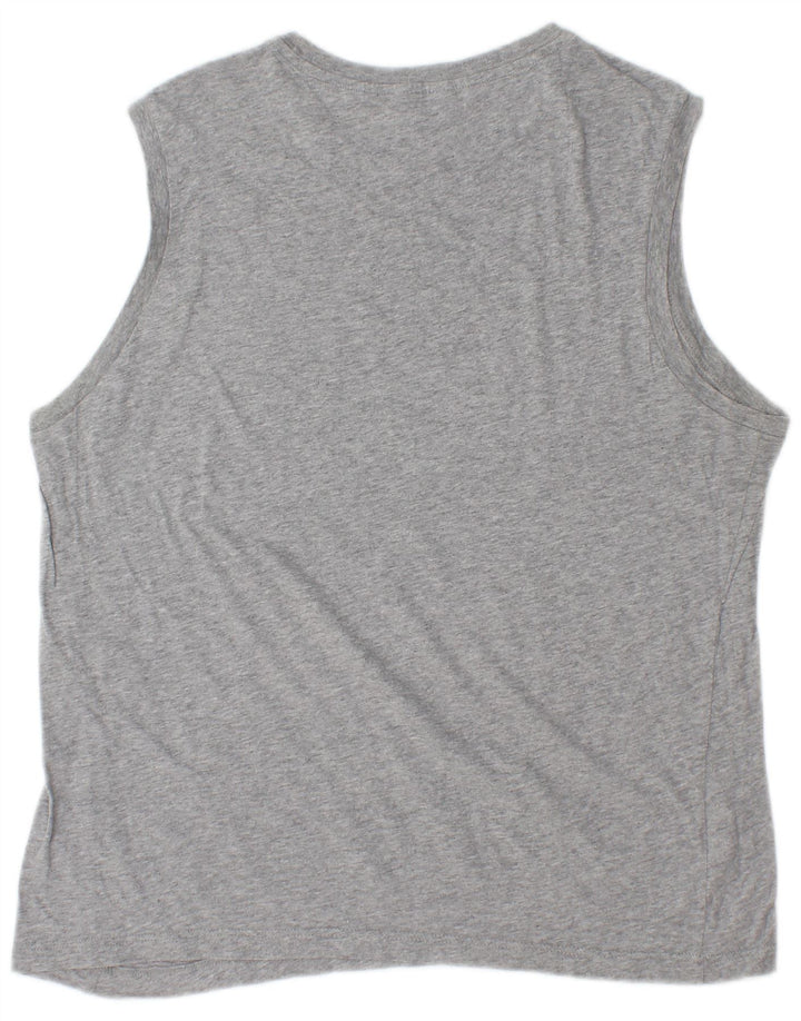 Champion Camiseta Sin Mangas Con Gráfico Para Hombre Gris Medio Moteado