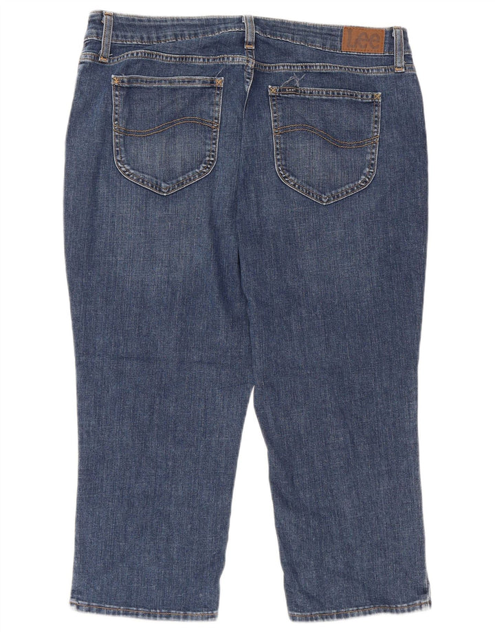 LEE Capri Jeans para Mujer US 16 2XL W36 L22 Algodón Azul