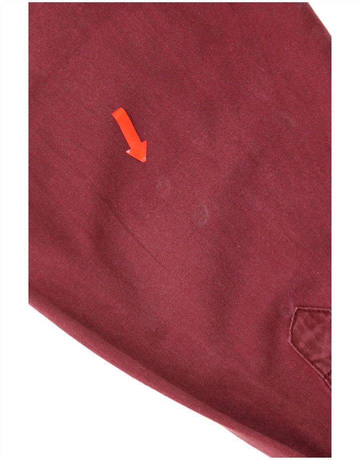 Camisa Wrangler Hombre Algodón Burdeos Medio