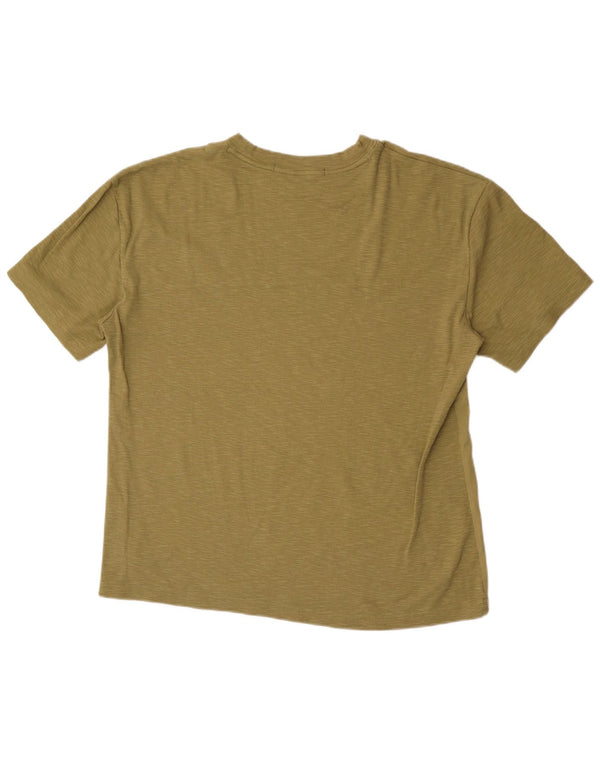 Camiseta Calvin Klein Hombre Top Medium Caqui Colorblock