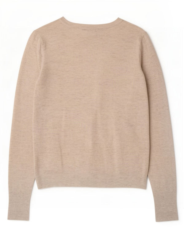 Zara Mujer Cárdigan Suéter UK 10 Small Beige