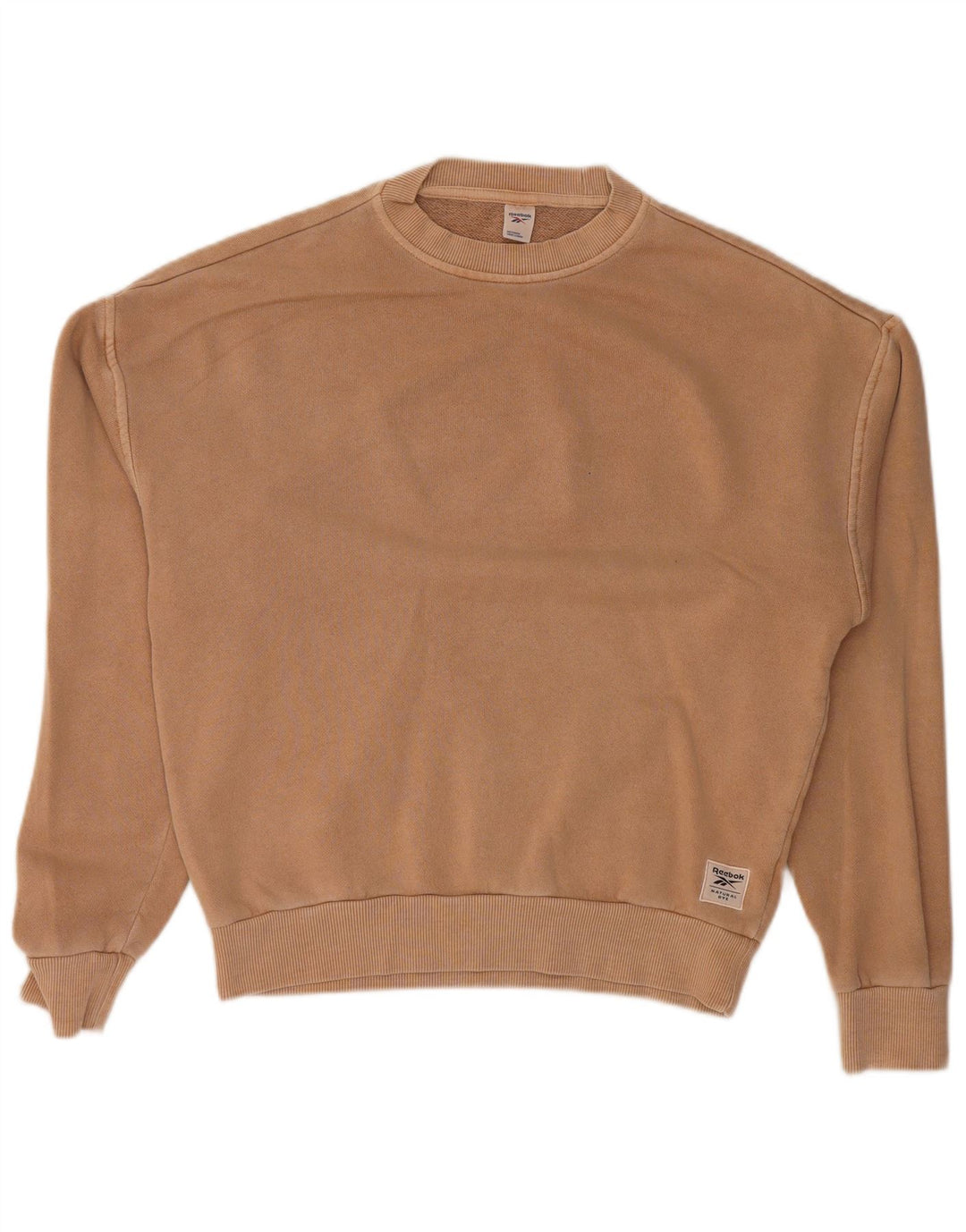 REEBOK Sudadera extragrande para mujer UK 4/6 XS Beige Algodón