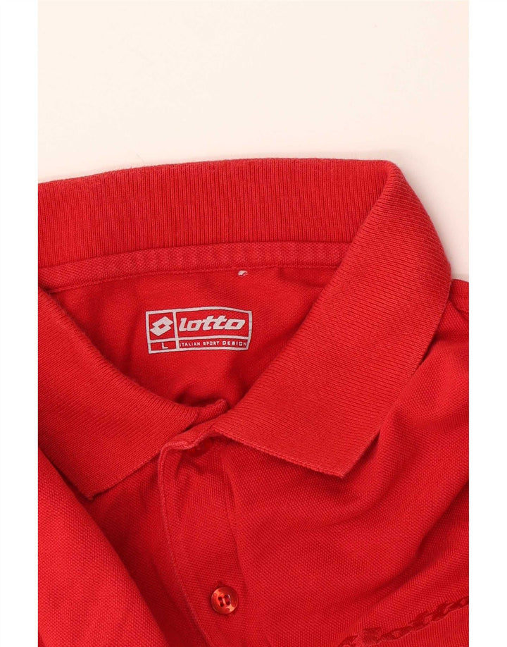 Polo Lotto Hombre Grande Rojo