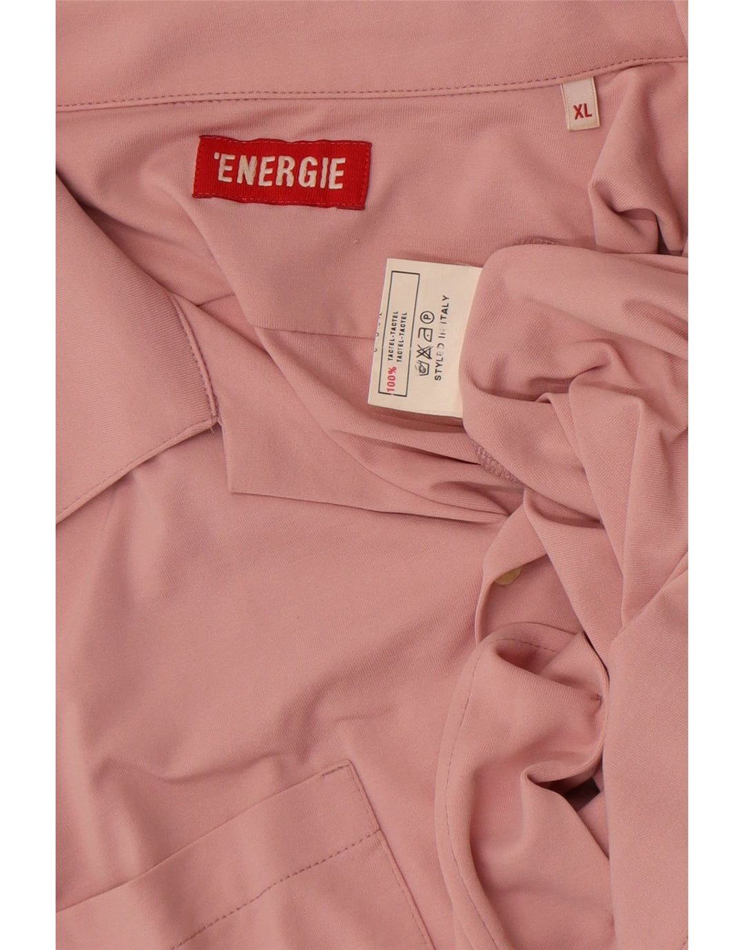 Camisa Energie Hombre Manga Corta XL Rosa Tactel