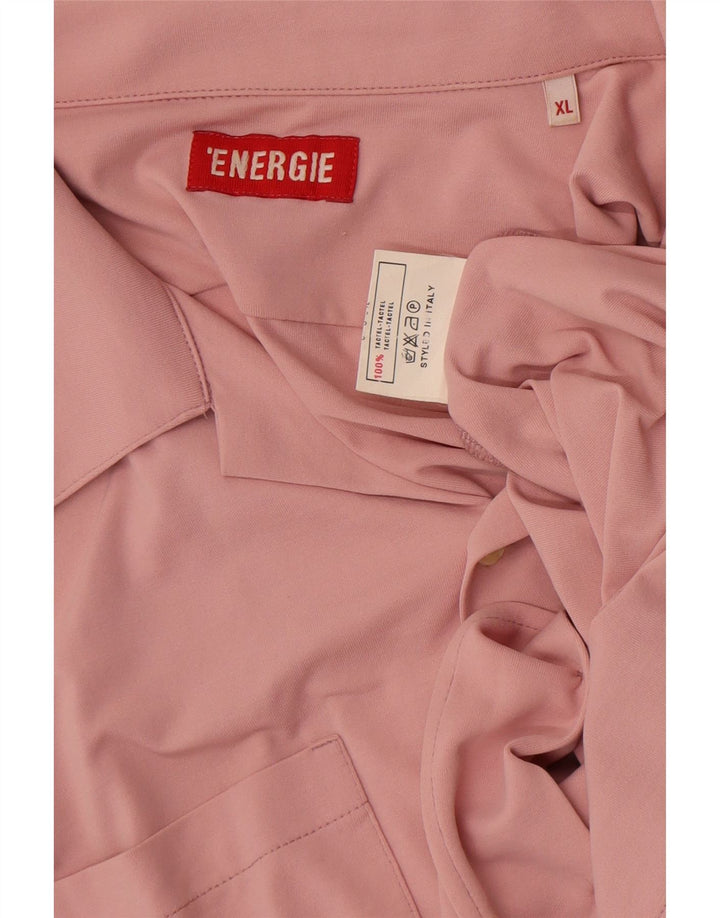Camisa Energie Hombre Manga Corta XL Rosa Tactel