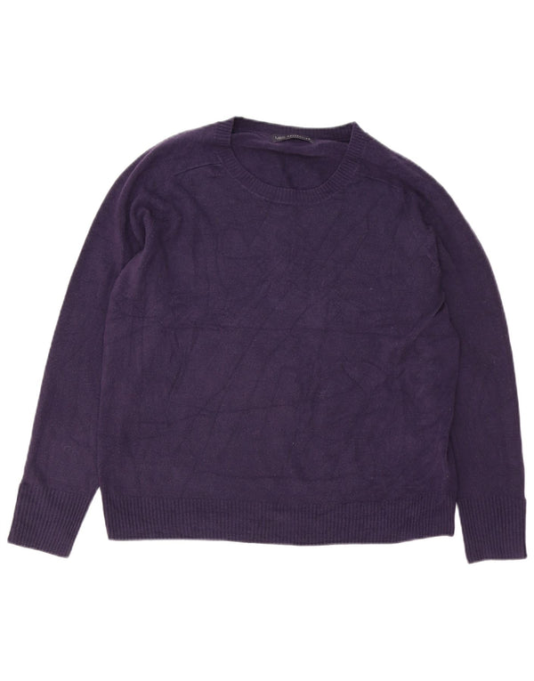Marks & Spencer Jersey de Cuello Redondo para Mujer UK 40 XL Acrílico Púrpura
