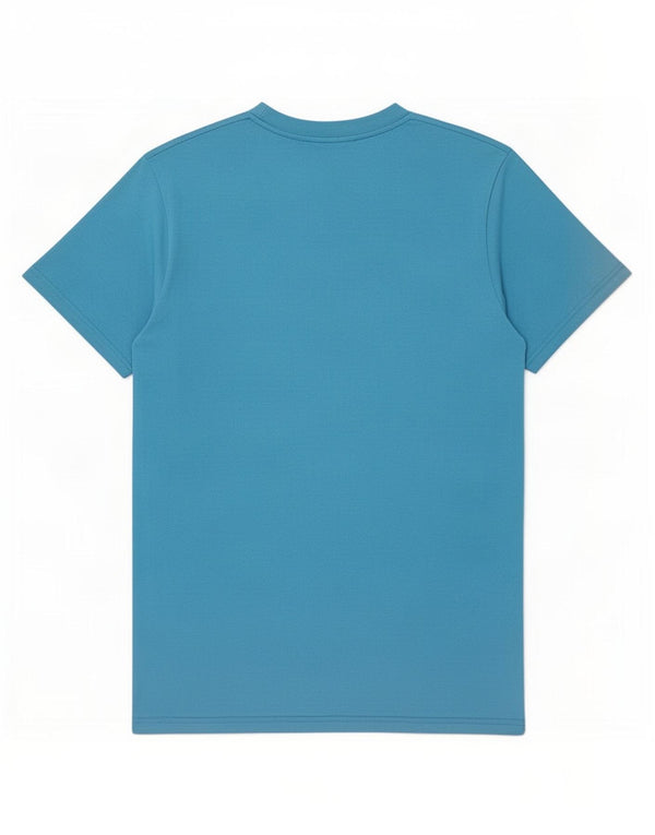 DC - Camiseta gráfica para hombre, parte superior de algodón azul medio